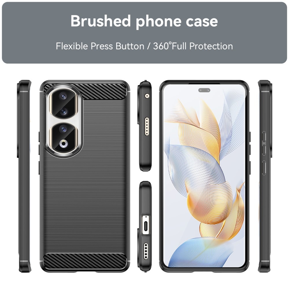 Cover TPU Brushed  Honor 90 Pro Nero