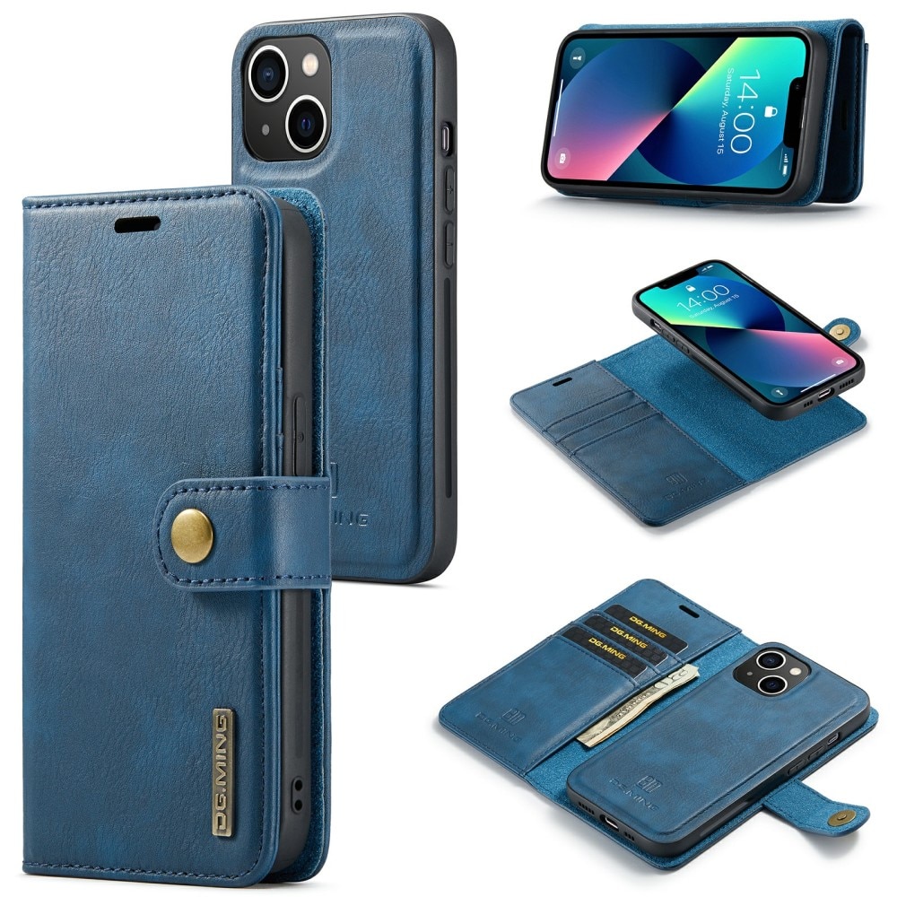 Cover portafoglio Magnet Wallet iPhone 15 Blue