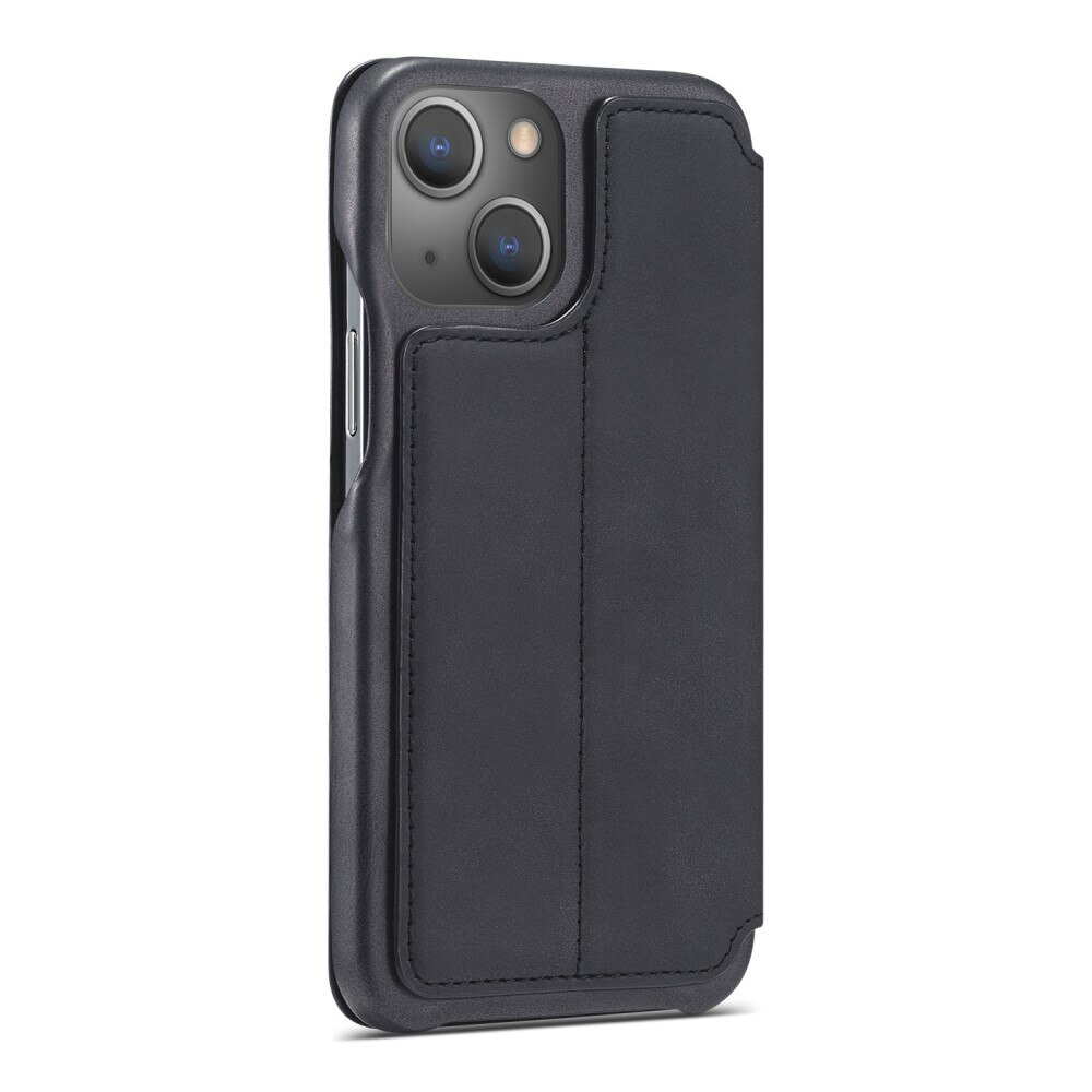 Custodie a portafoglio sottili iPhone 15 Plus nero