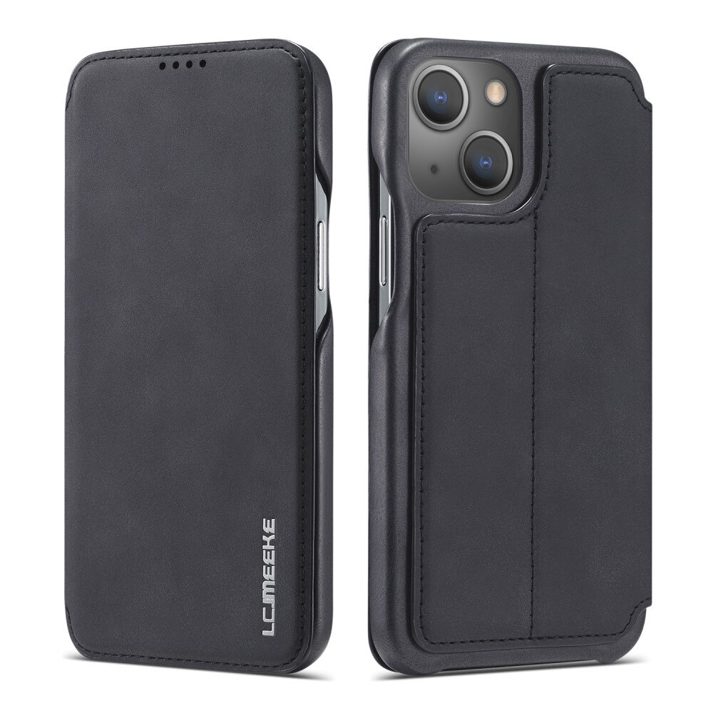 Custodie a portafoglio sottili iPhone 15 Plus nero