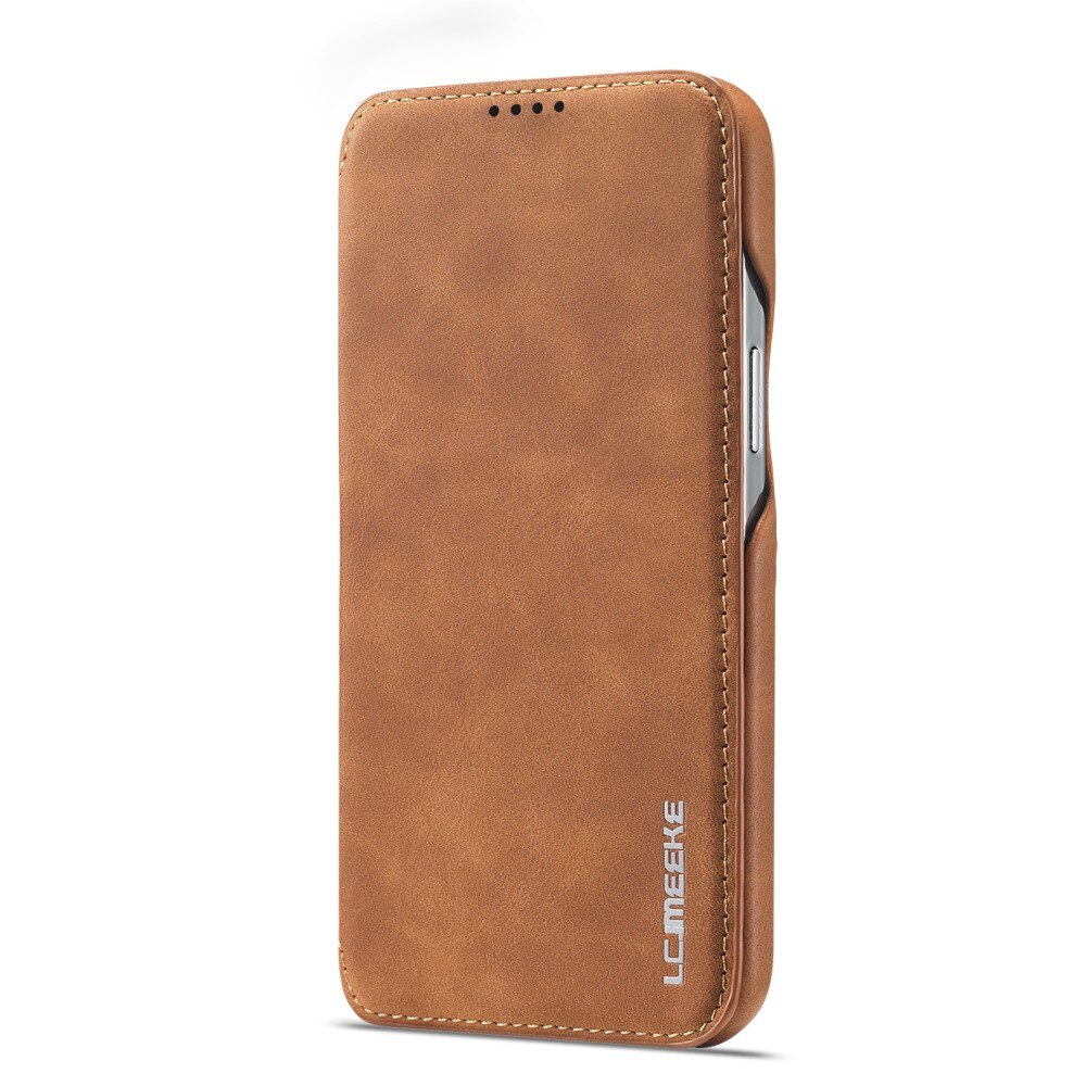 Custodie a portafoglio sottili iPhone 15 Pro cognac