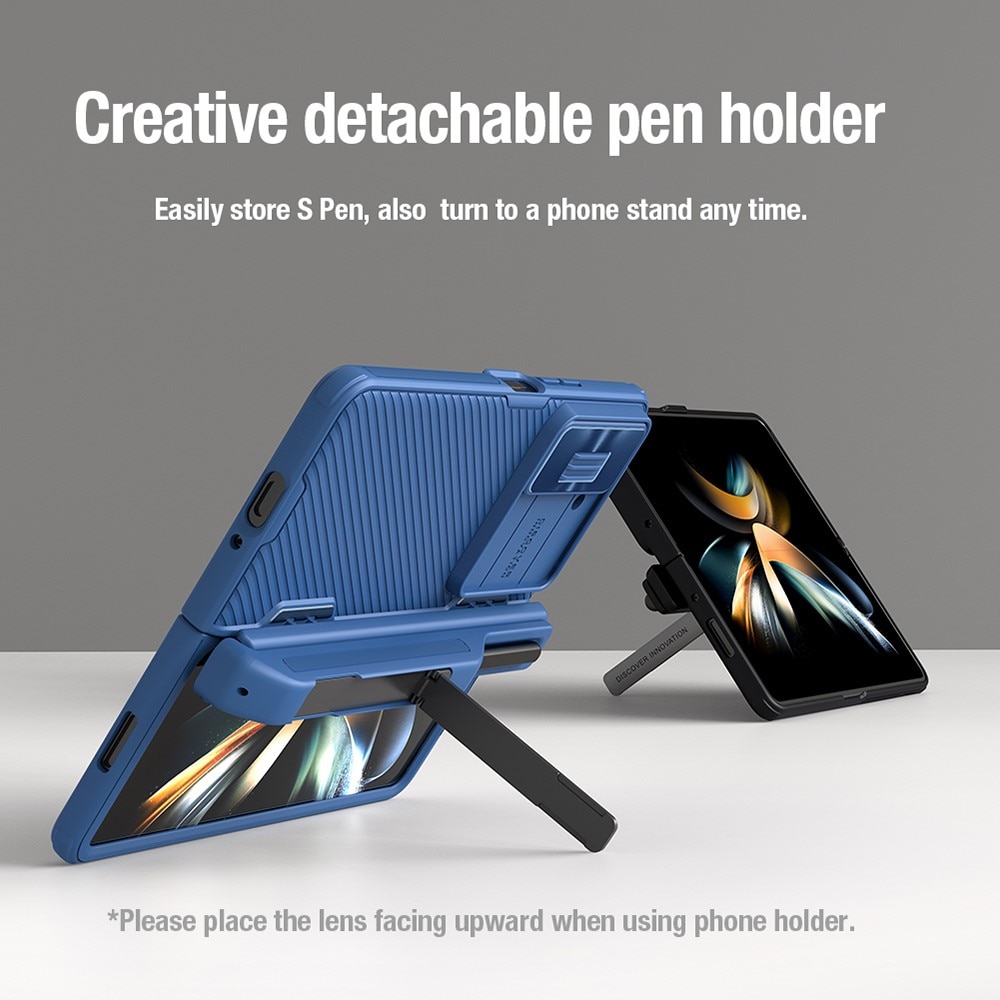 Cover CamShield Fold con S-Pen integrata Samsung Galaxy Z Fold 5, blu