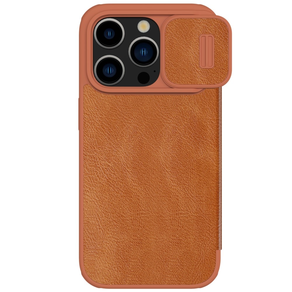 Cover Qin Pro CamShield iPhone 15 Pro Max Brown