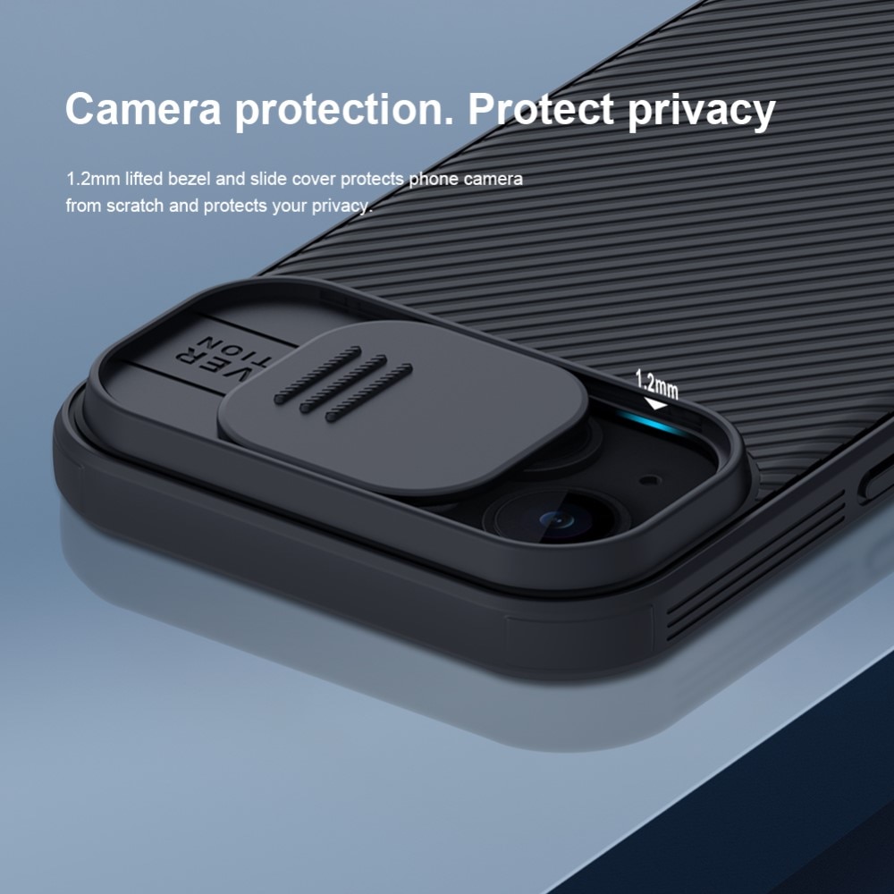Cover CamShield iPhone 15 Blu