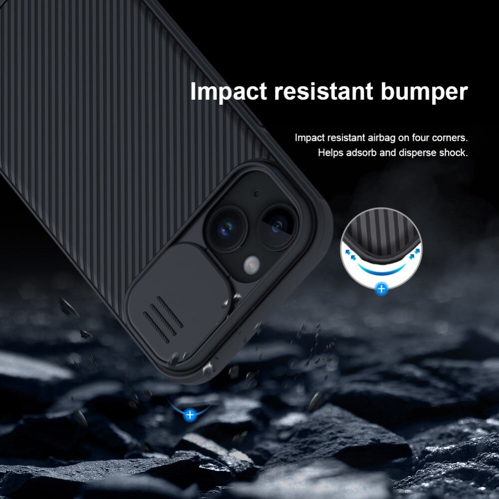 Cover CamShield iPhone 15 Blu