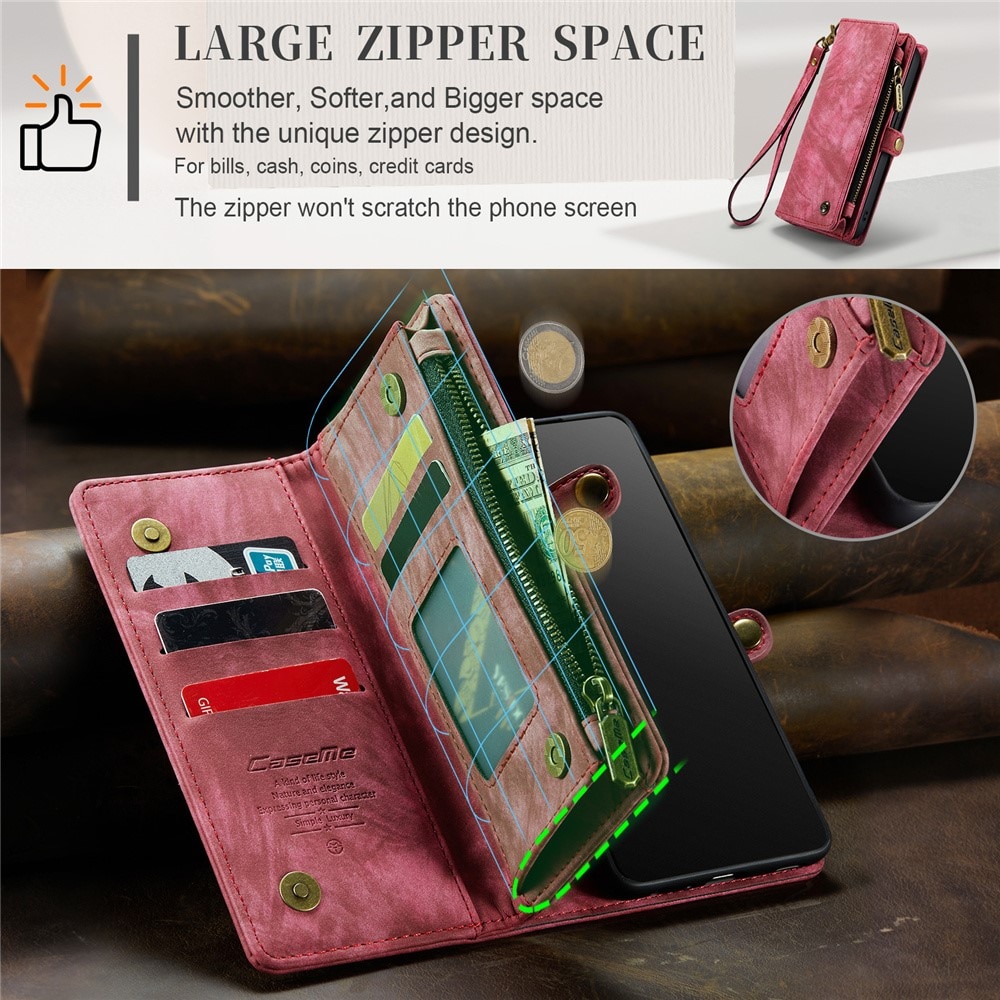 Cover portafoglio Multi-Slot iPhone 15 Pro Max Rosso
