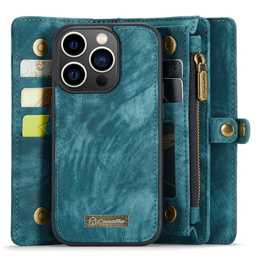 Cover portafoglio Multi-Slot iPhone 15 Pro Blu