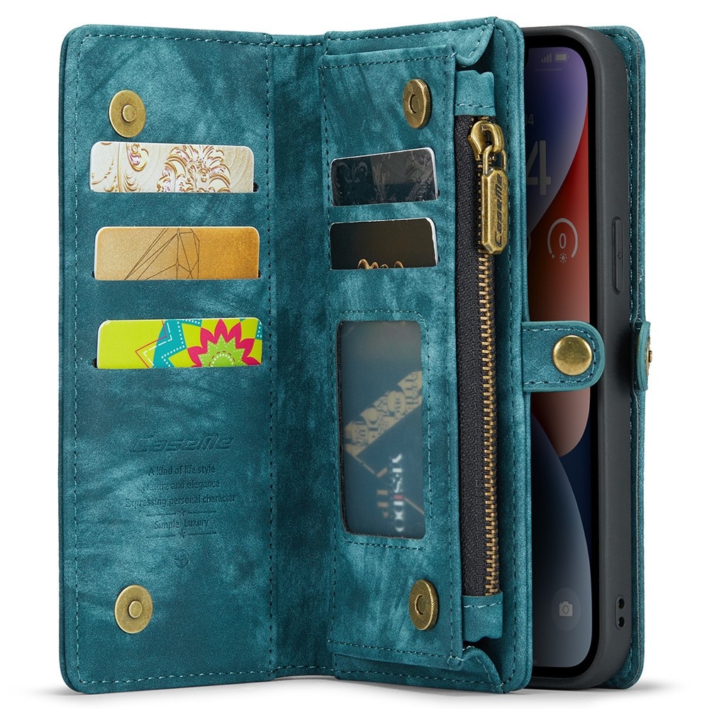 Cover portafoglio Multi-Slot iPhone 15 Pro Blu