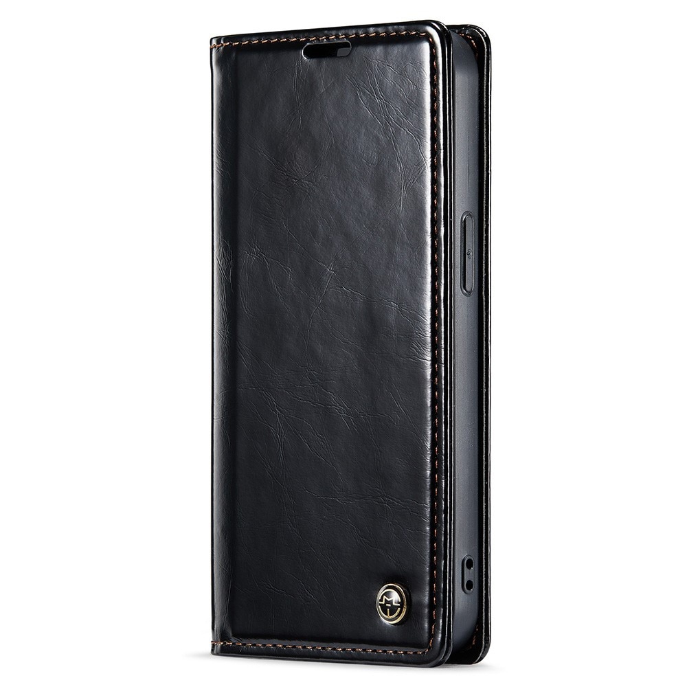 Custodia in pelle iPhone 15 nero