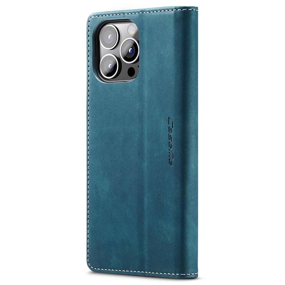 Custodie a portafoglio sottili iPhone 15 Pro Max blu