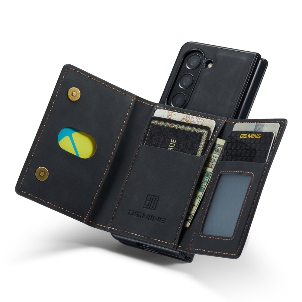 Cover Magnetic Card Slot Samsung Galaxy Z Fold 5 Black
