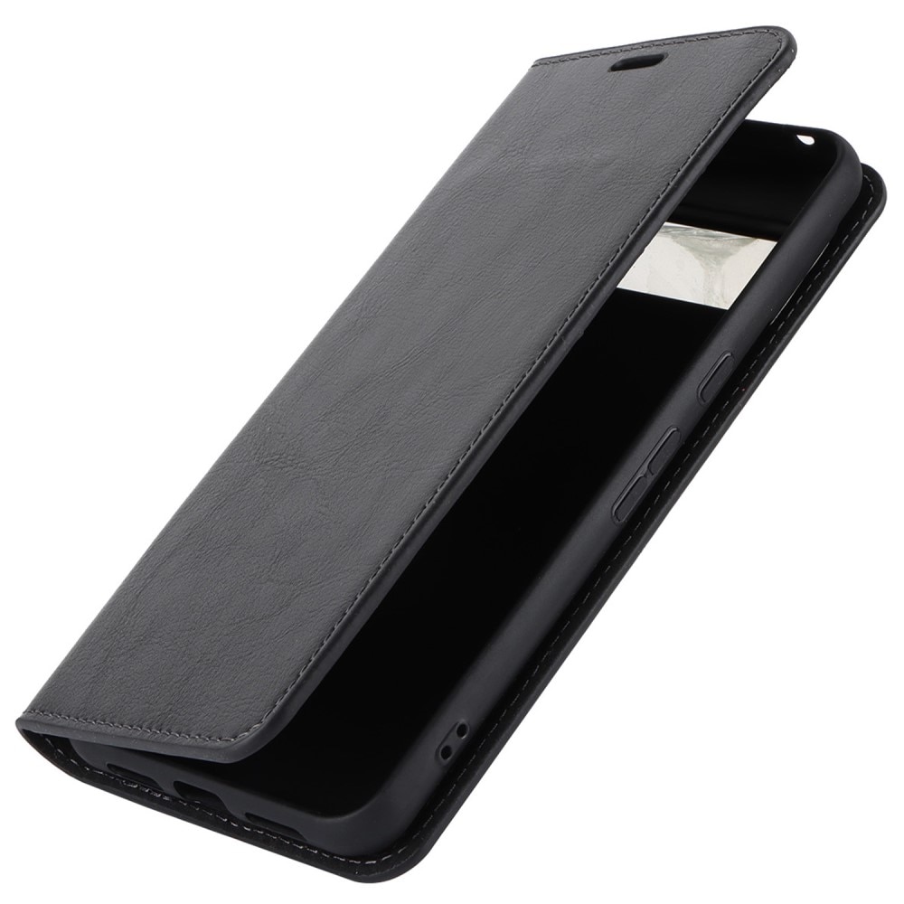 Cover Portafoglio in vera pelle Google Pixel 8 Pro nero