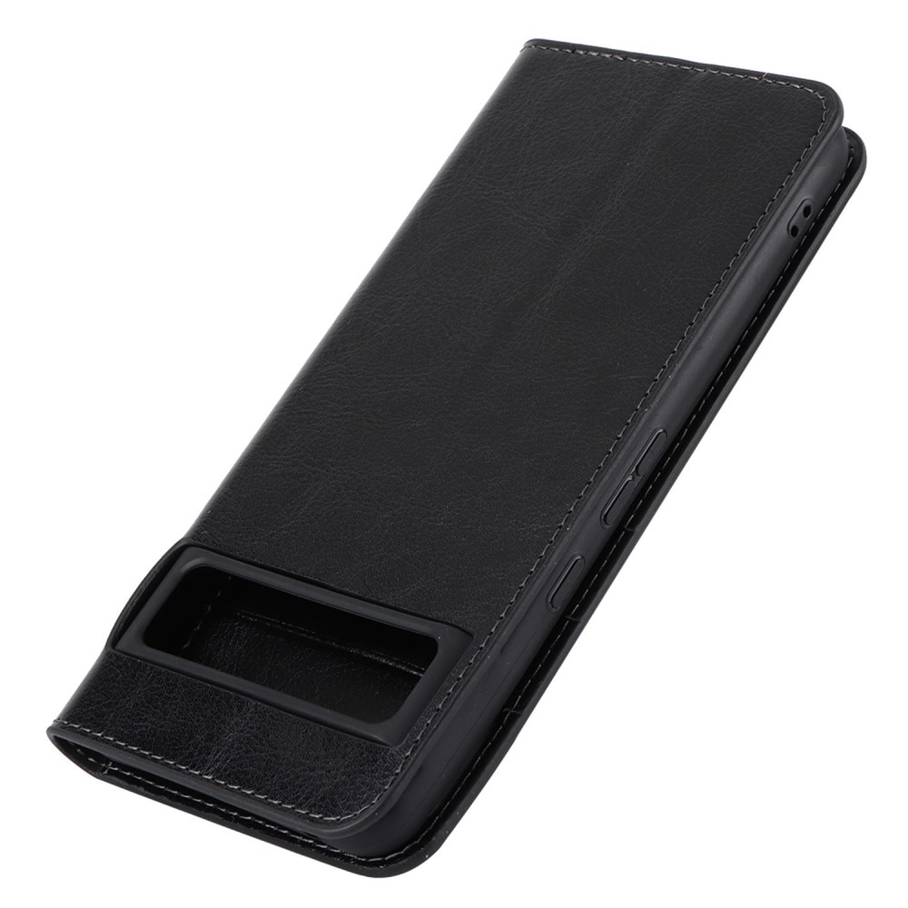 Cover Portafoglio in vera pelle Google Pixel 8 Pro nero