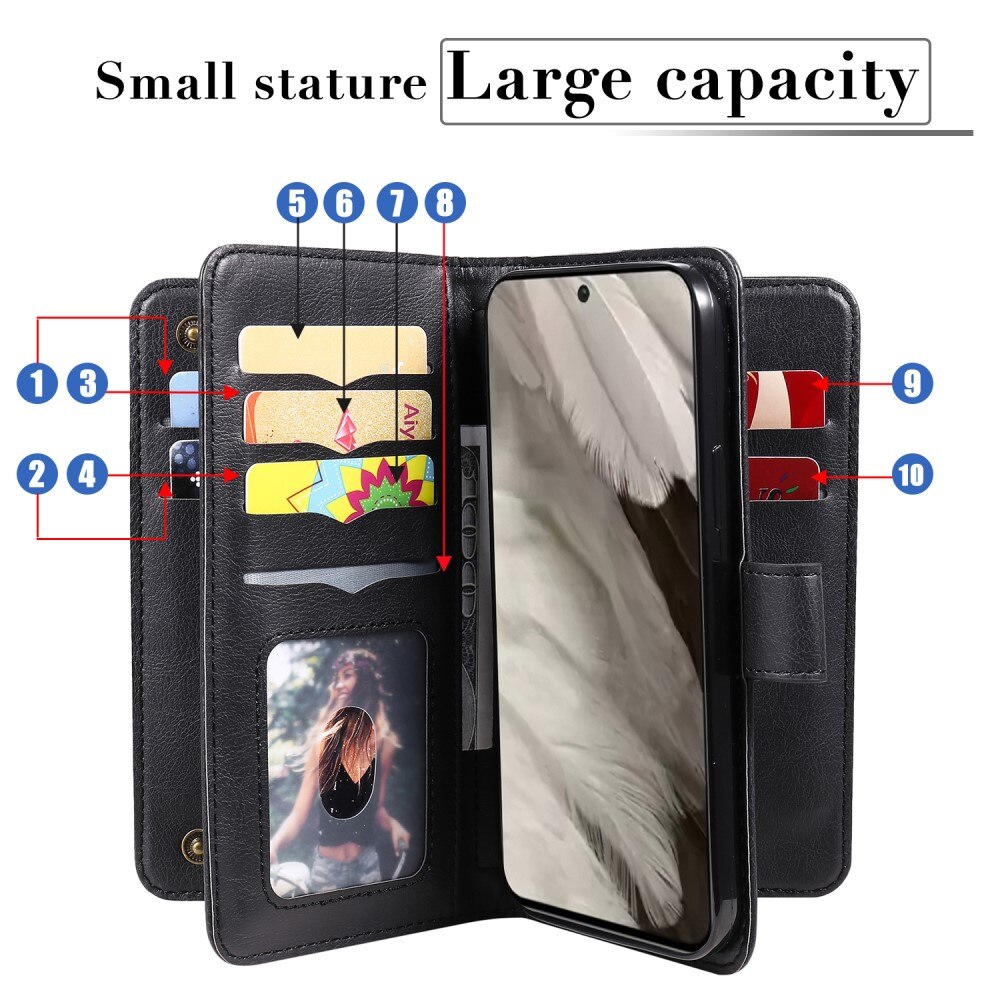 Cover portafoglio Multi-slot Google Pixel 8, nero