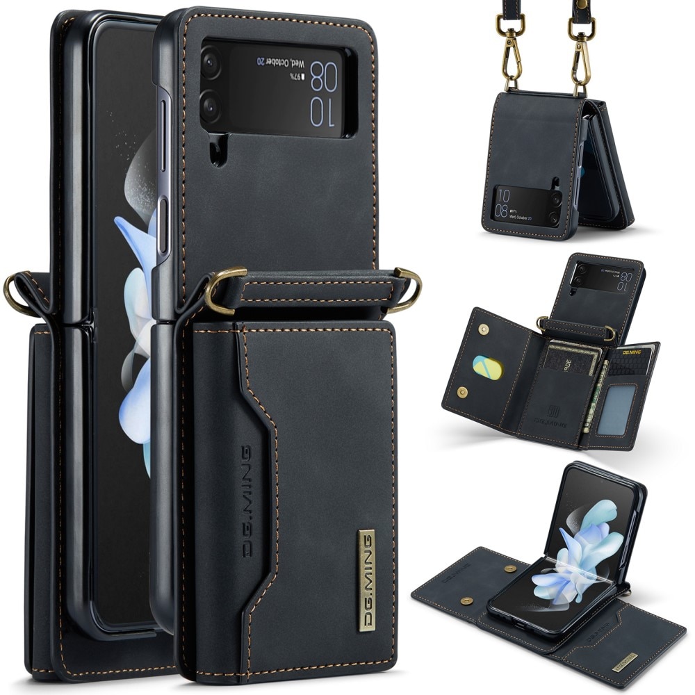 Cover Magnetic Card Slot Samsung Galaxy Z Flip 4 Black