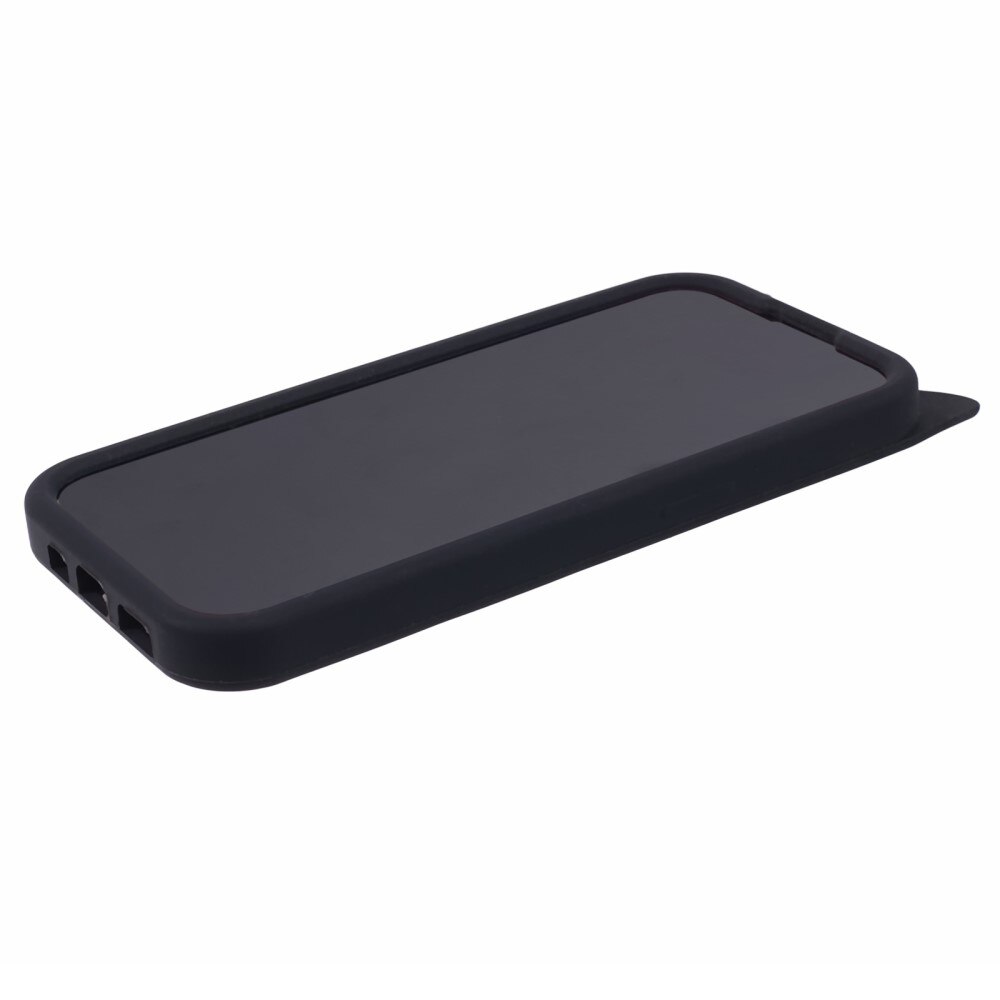 Cover in silicone Gatto iPhone 14 Pro nero