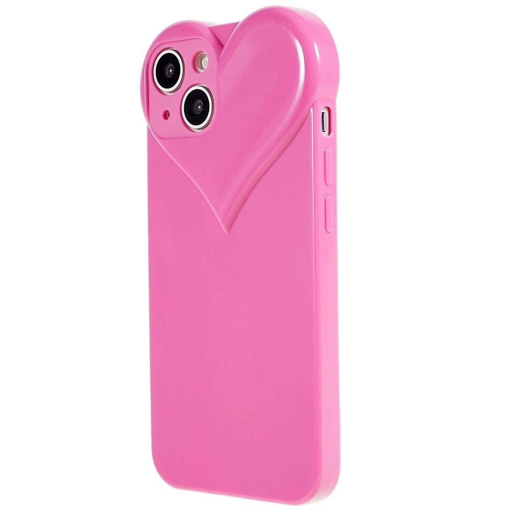 Cover TPU Cuore iPhone 15 rosa