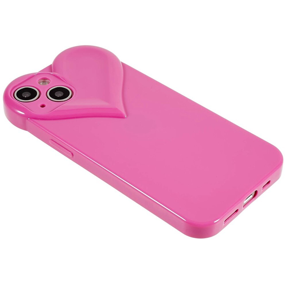 Cover TPU Cuore iPhone 15 rosa