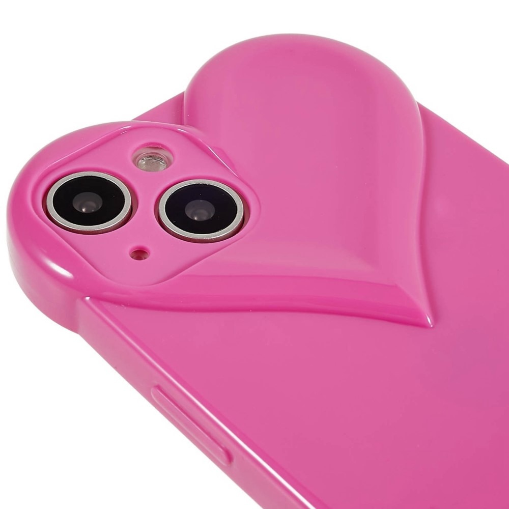 Cover TPU Cuore iPhone 15 rosa