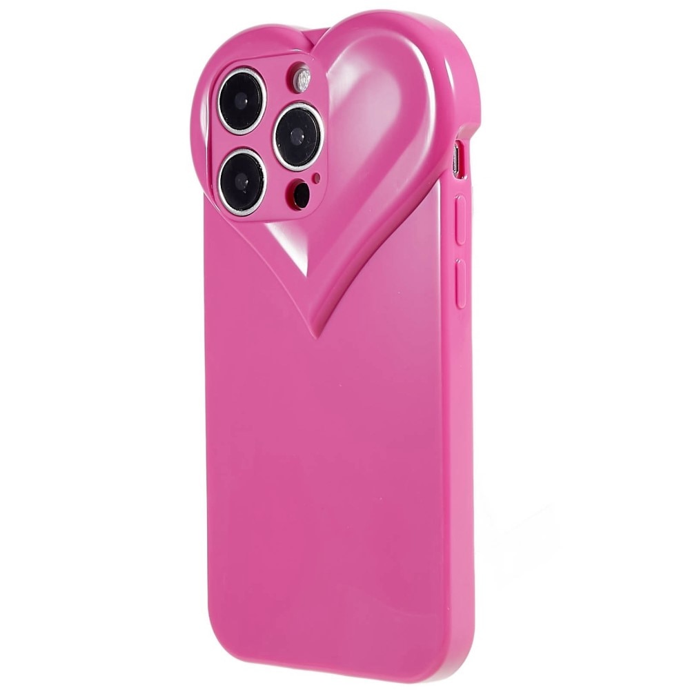 Cover TPU Cuore iPhone 15 Pro rosa