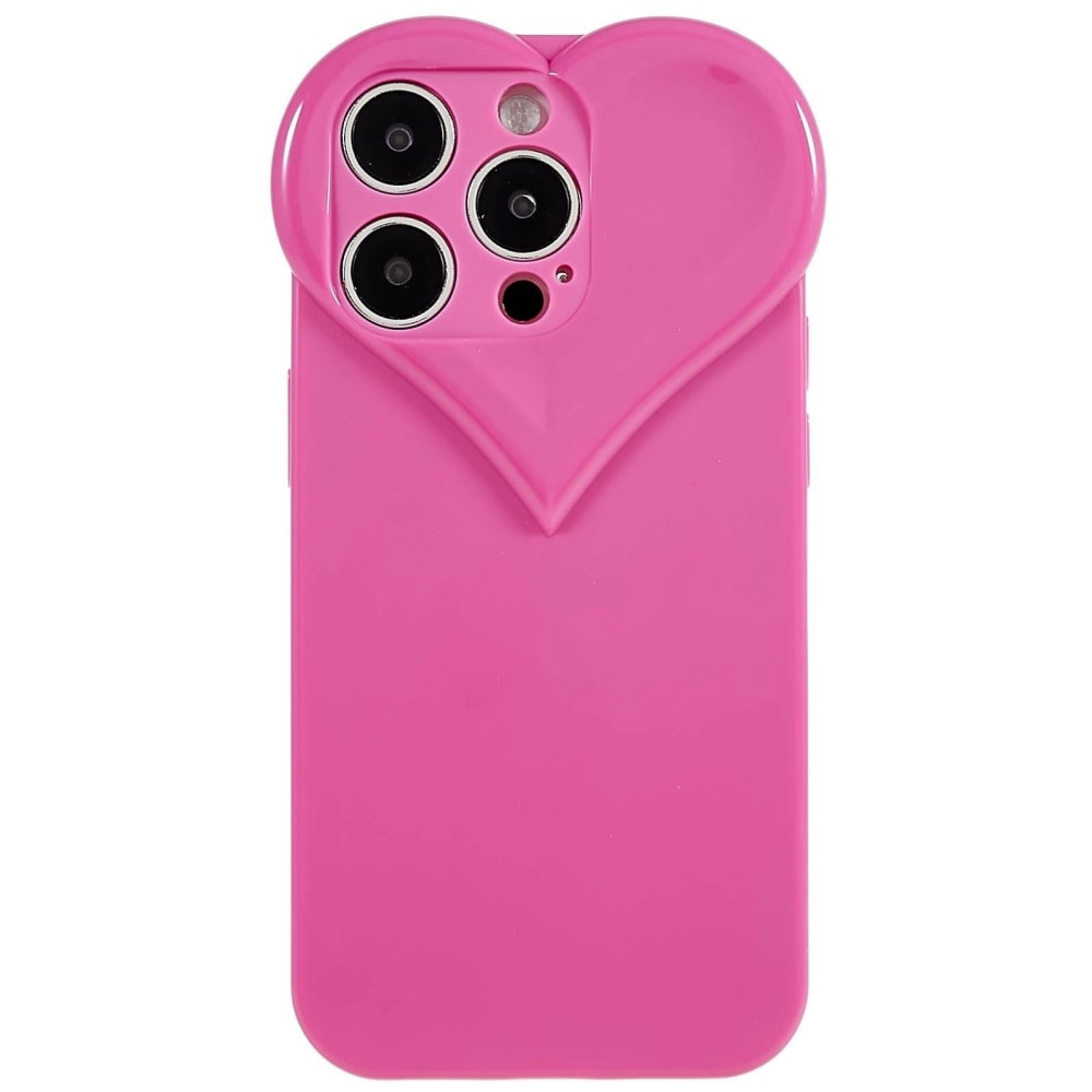 Cover TPU Cuore iPhone 15 Pro rosa