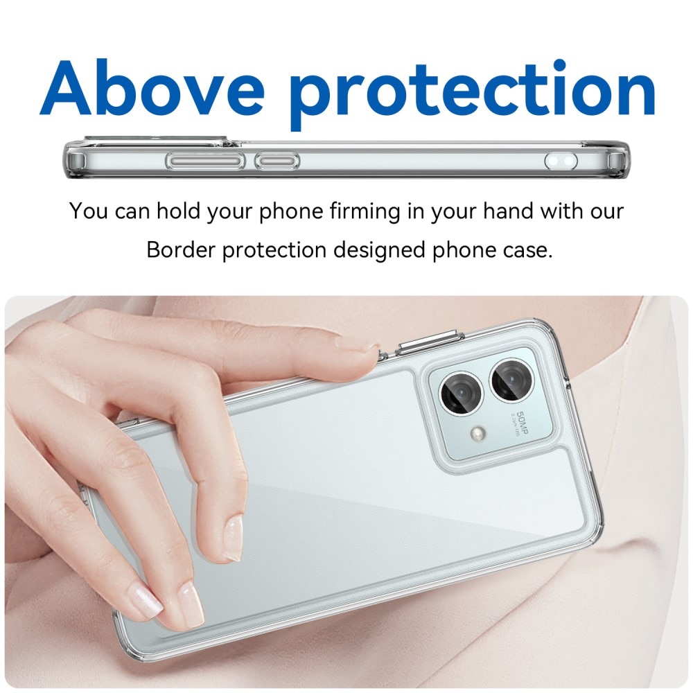 Cover Ibrido Crystal Hybrid Motorola Moto G84 trasparente