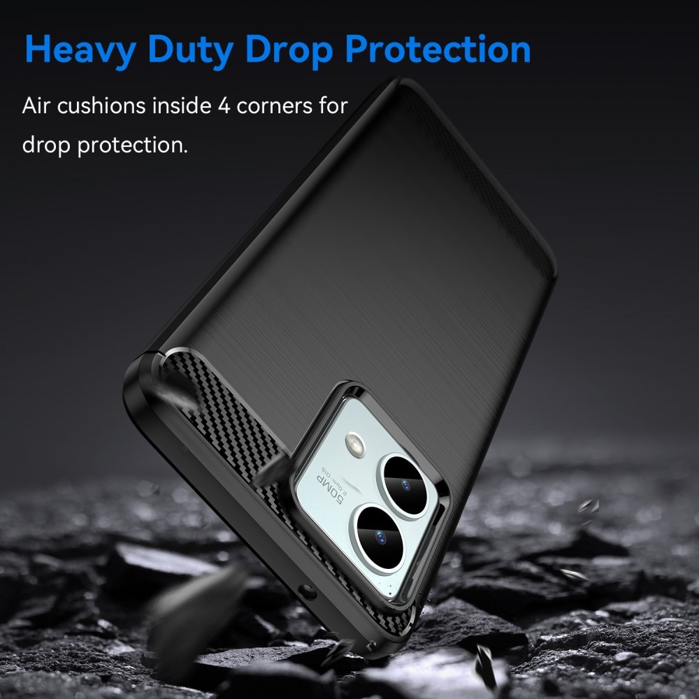 Cover TPU Brushed Motorola Moto G84 Nero
