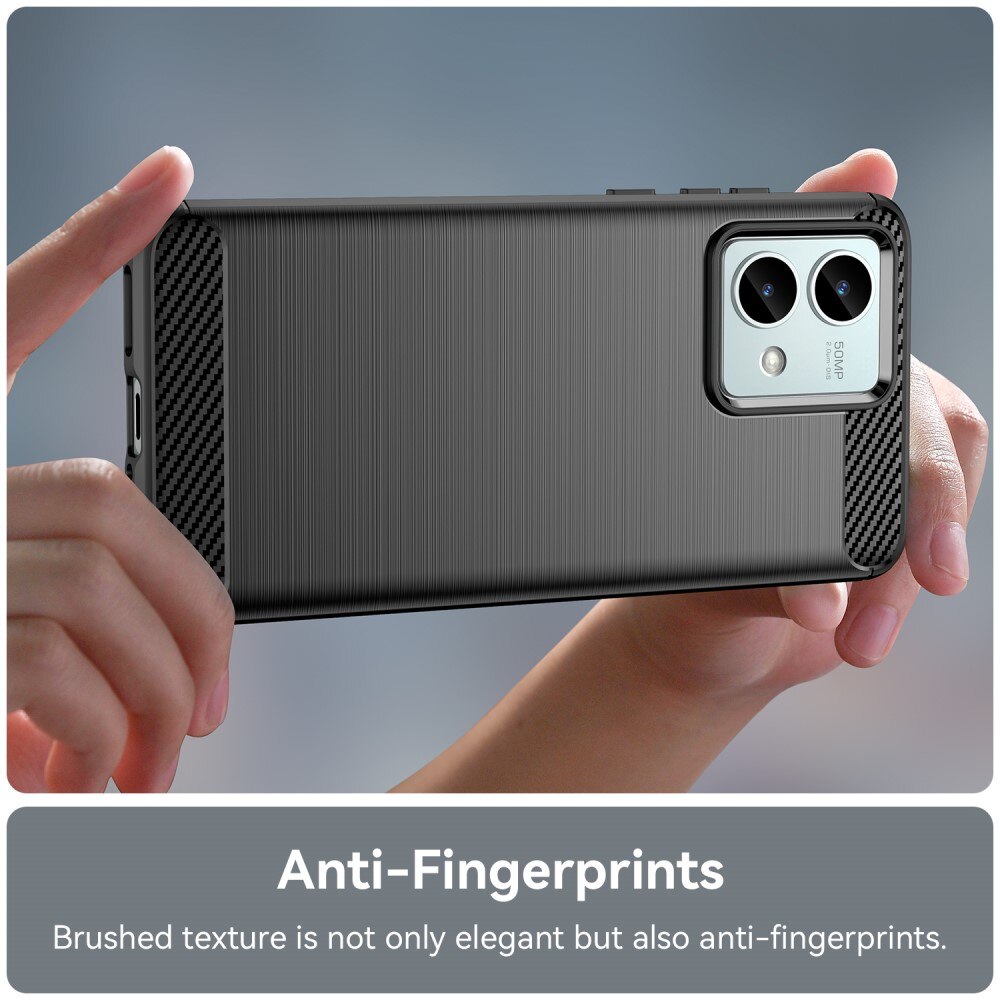 Cover TPU Brushed Motorola Moto G84 Nero