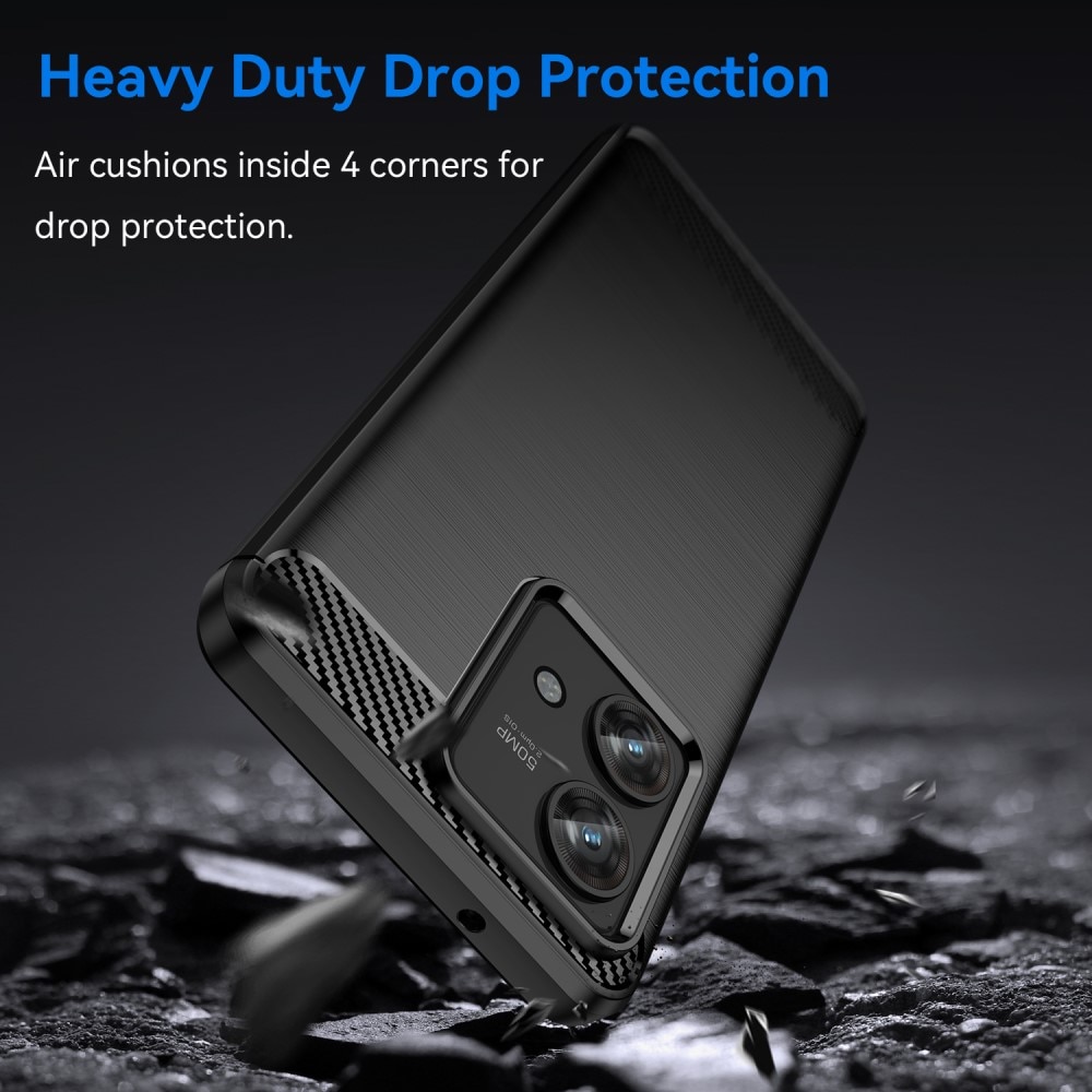 Cover TPU Brushed Motorola Edge 40 Neo Nero