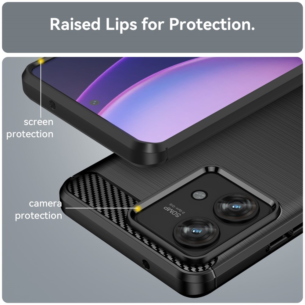 Cover TPU Brushed Motorola Edge 40 Neo Nero