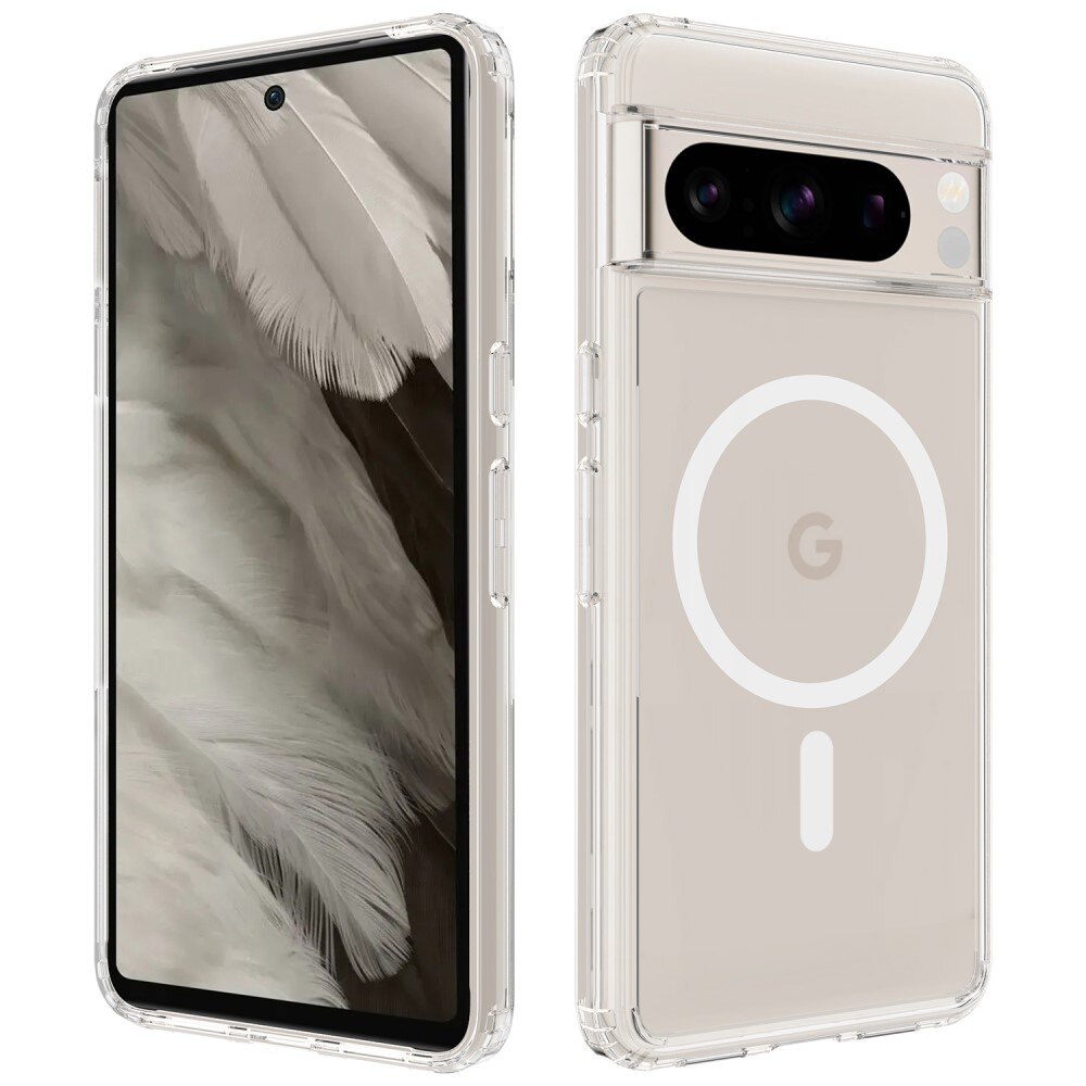 Cover ibride con MagSafe Google Pixel 8 Pro trasparente