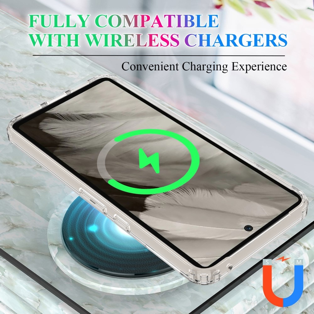 Cover ibride con MagSafe Google Pixel 8 Pro trasparente