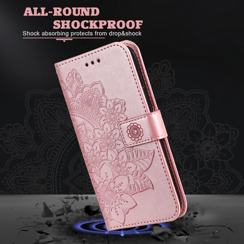 Custodia in pelle Mandala Xiaomi 13T Pro rosa