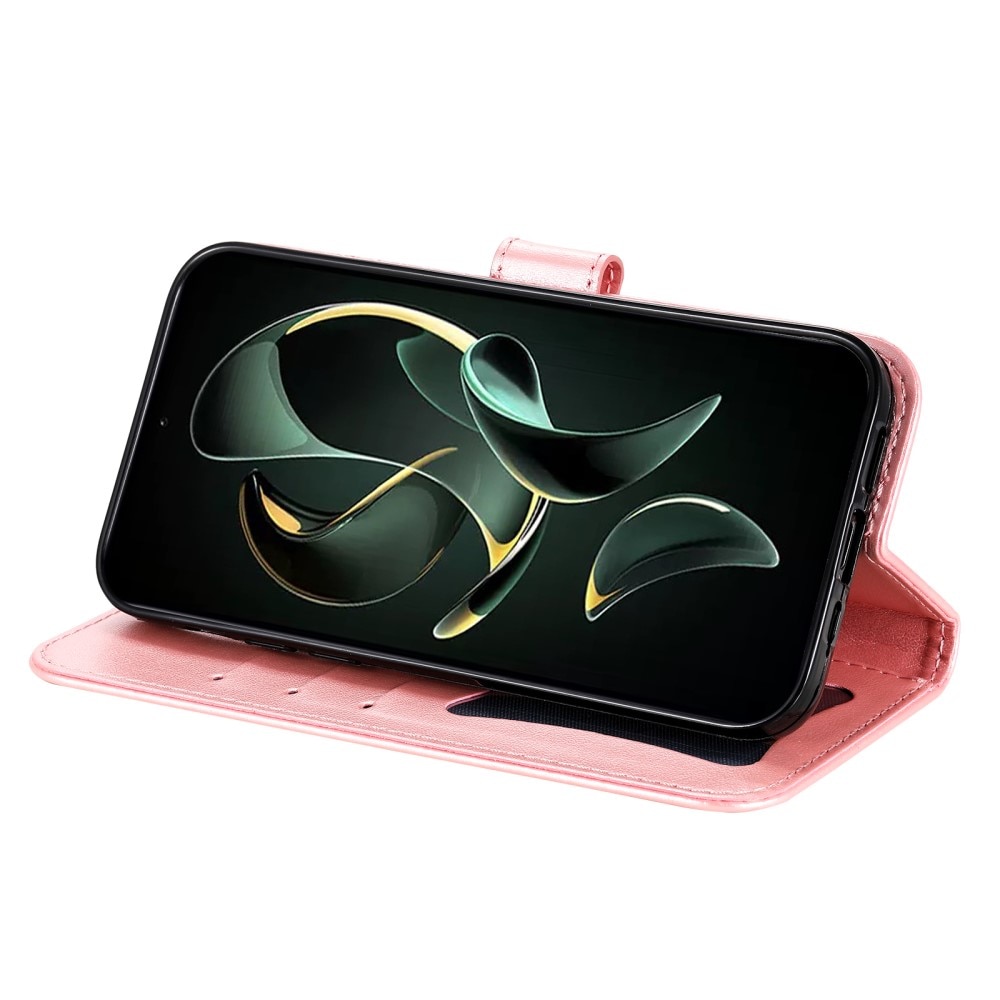 Custodia in pelle Mandala Xiaomi 13T Pro rosa