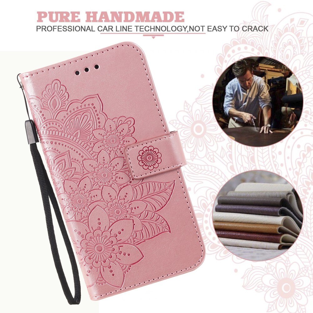 Custodia in pelle Mandala Xiaomi 13T Pro rosa