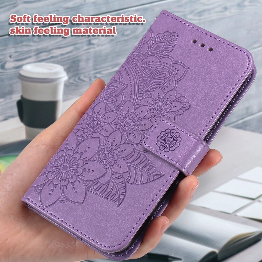 Custodia in pelle Mandala Xiaomi 13T viola