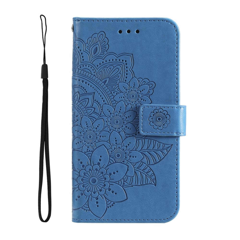 Custodia in pelle Mandala Xiaomi 13T Pro blu