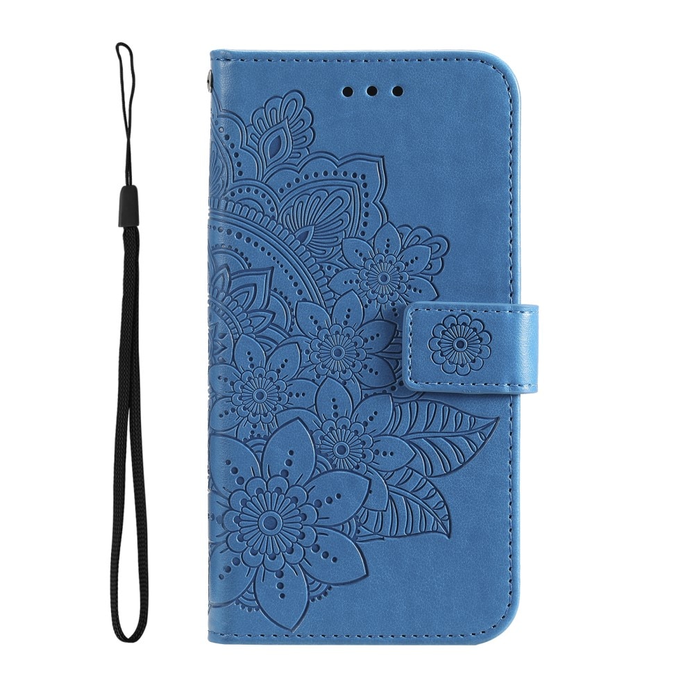 Custodia in pelle Mandala Xiaomi 13T blu