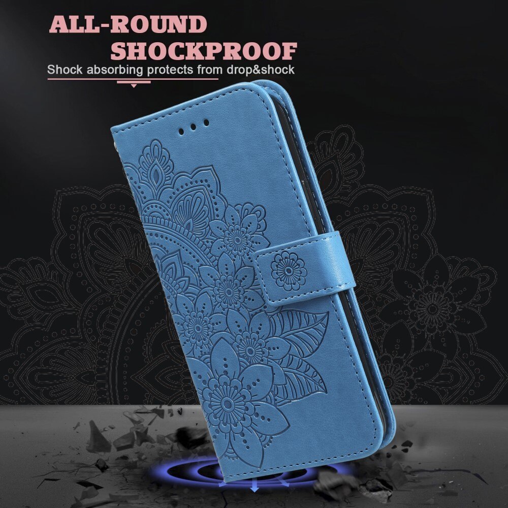 Custodia in pelle Mandala Xiaomi 13T blu