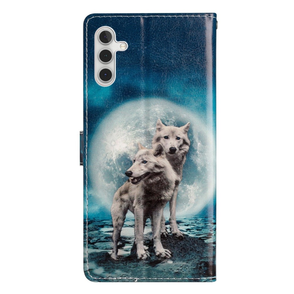 Cover portafoglio Samsung Galaxy A15 lupi