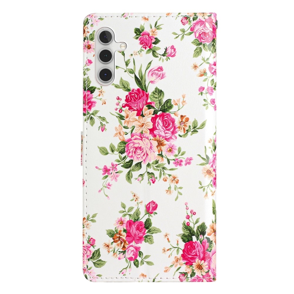Cover portafoglio Samsung Galaxy A15 fiori rosa