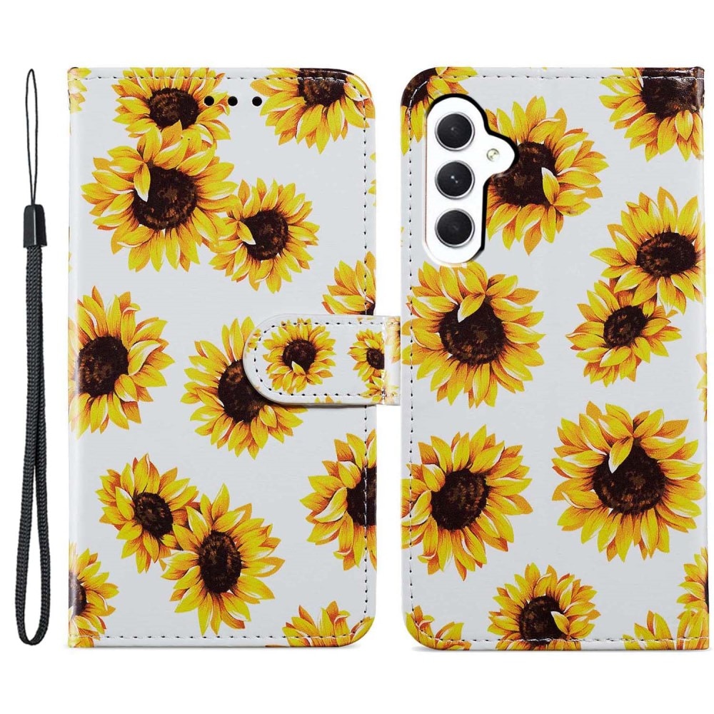 Cover portafoglio Samsung Galaxy A15 girasole