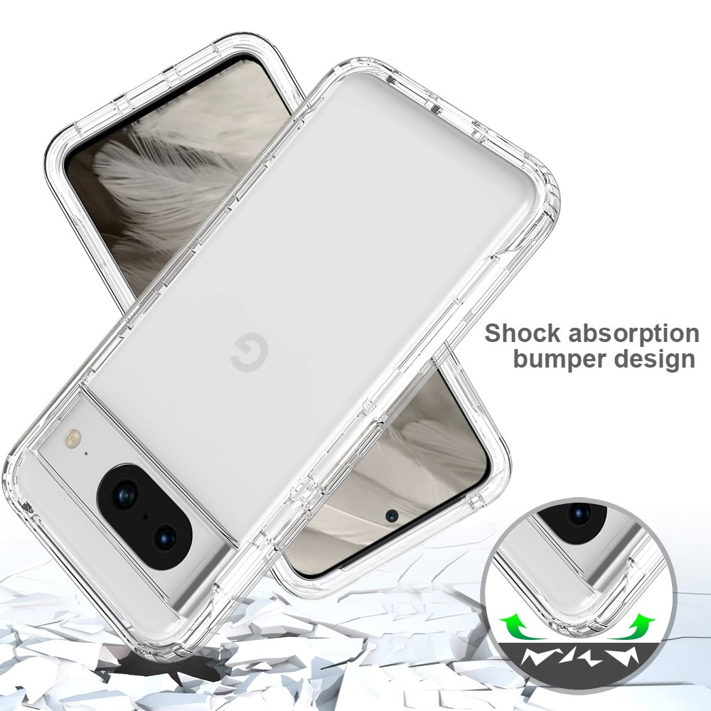 Cover protezione totale Google Pixel 8 trasparente