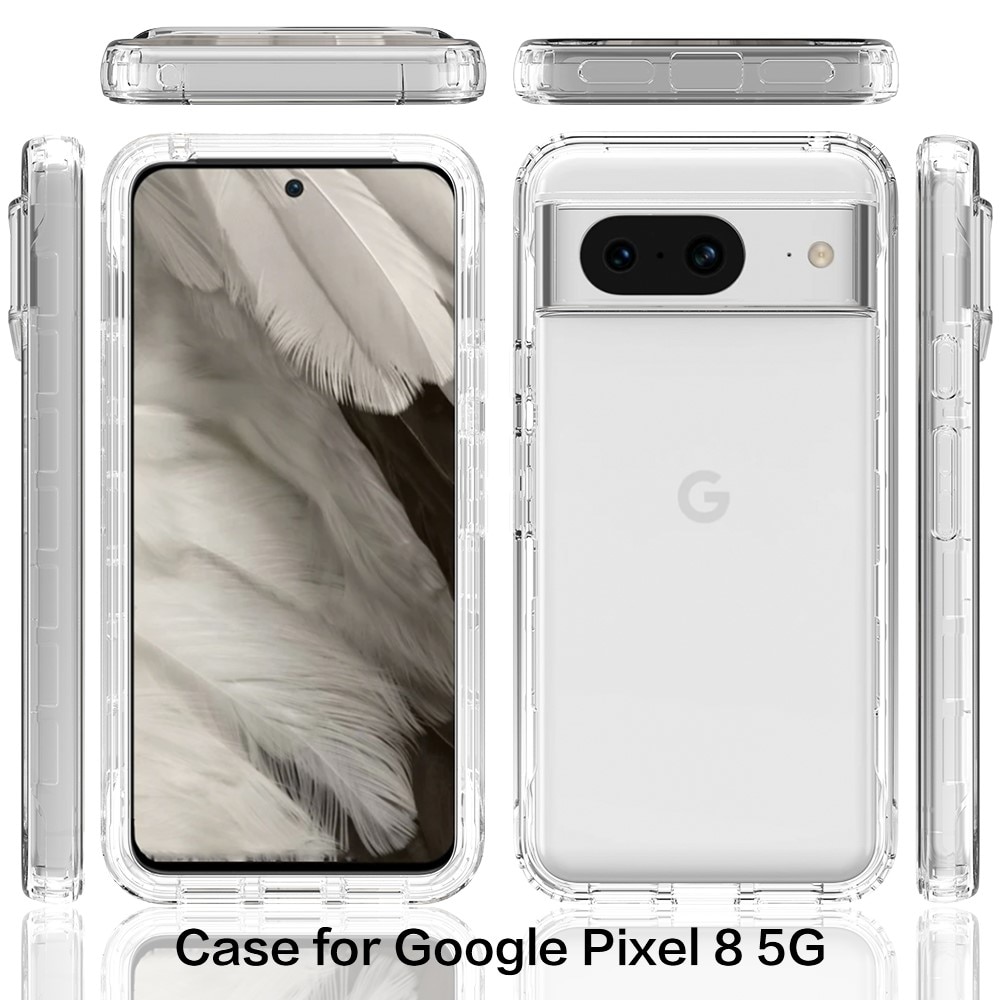 Cover protezione totale Google Pixel 8 trasparente