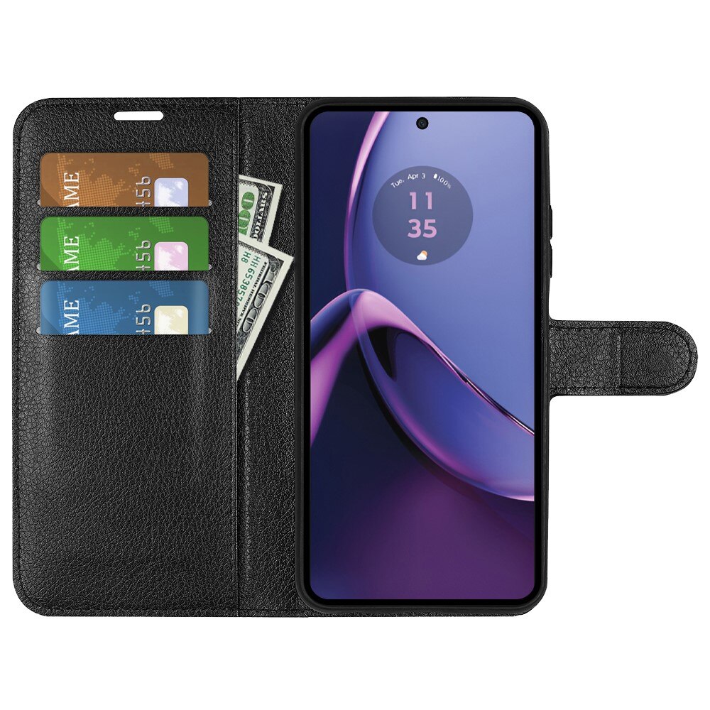 Cover portafoglio Motorola Moto G84 Nero