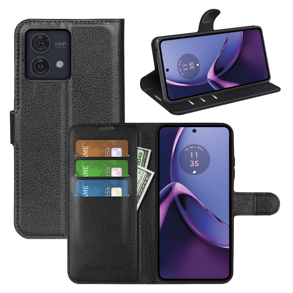 Cover portafoglio Motorola Moto G84 Nero