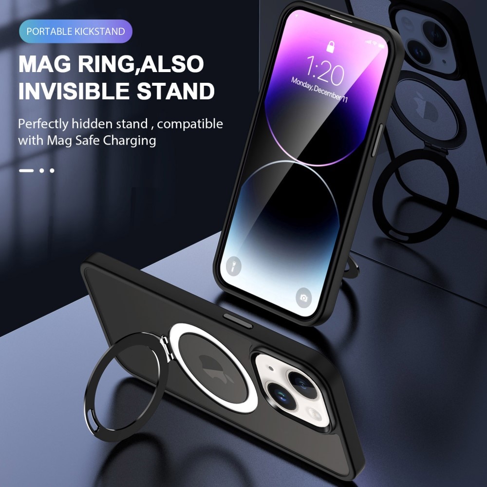 Cover ibride con MagSafe Ring iPhone 15 Plus nero