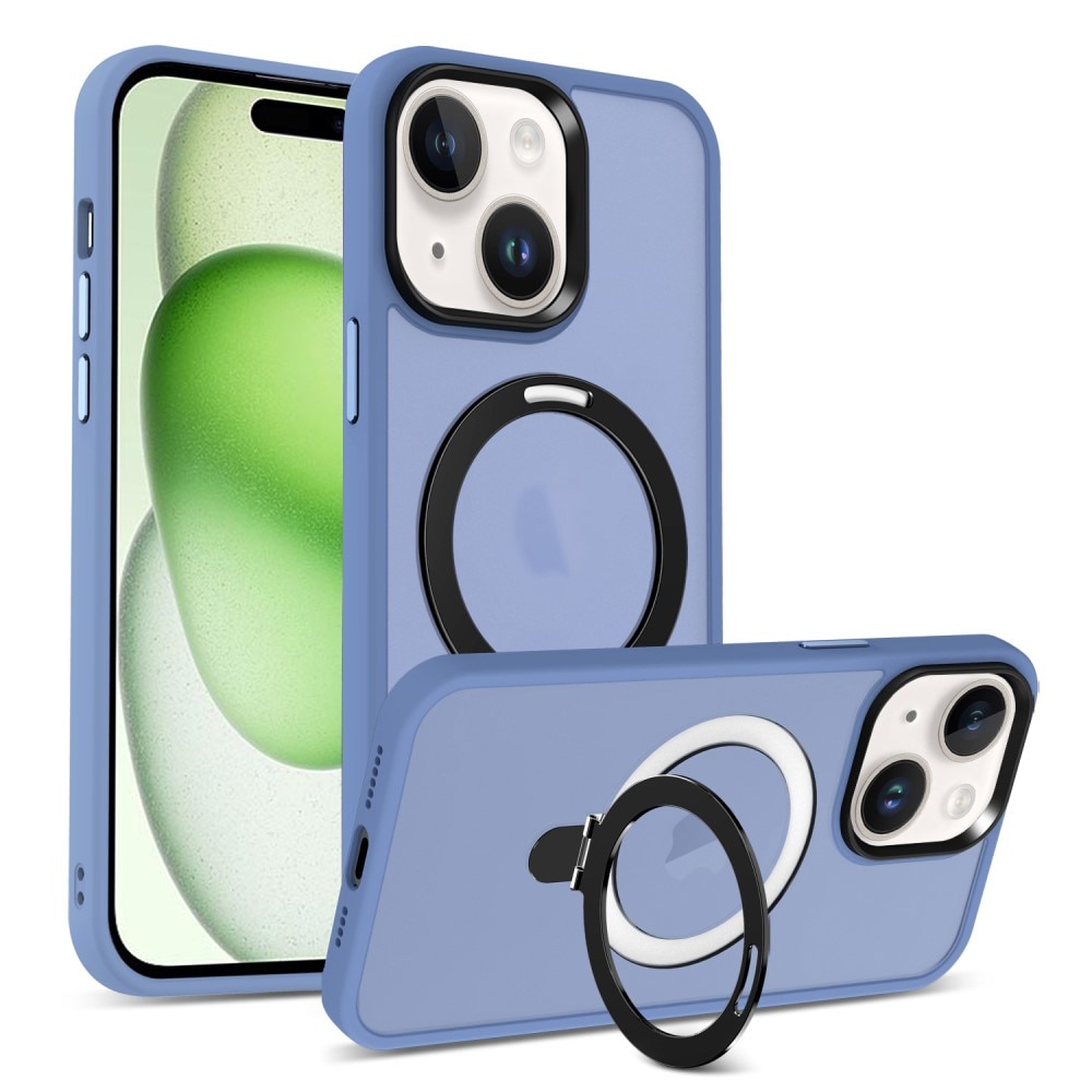 Cover ibride con MagSafe Ring iPhone 15 Plus blu