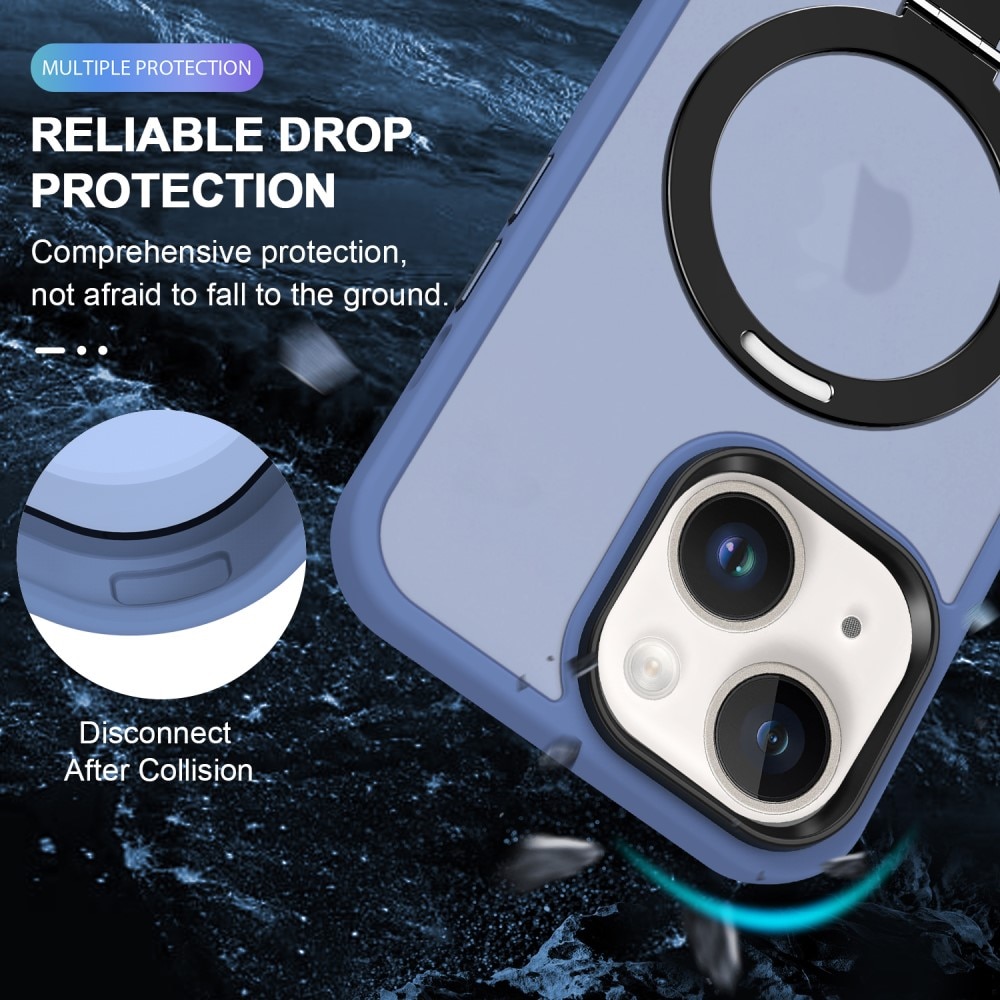 Cover ibride con MagSafe Ring iPhone 15 Plus Blu