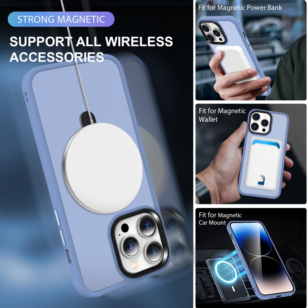 Cover ibride con MagSafe Ring iPhone 15 Plus Blu